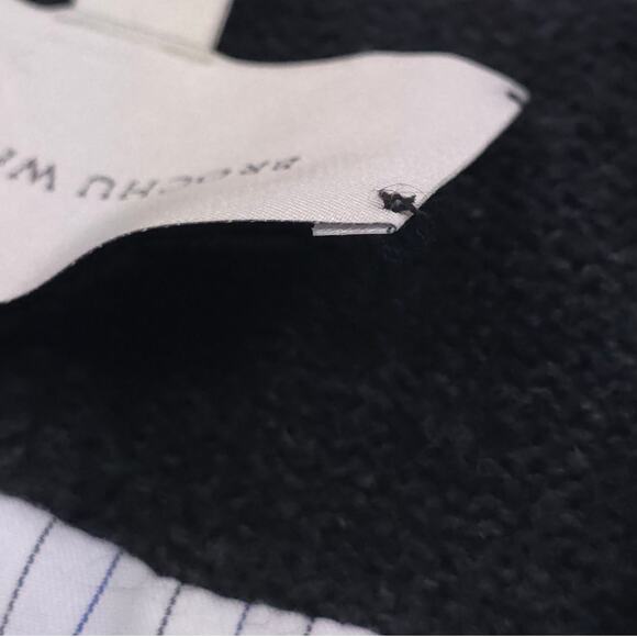 Brochu Walker The Looker V Neck Sweater Layered Cashmere Wool Pullover - Picture 6 of 11